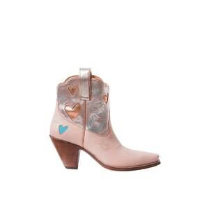 NEW BESITA BOOTS women's love leather boots in pink